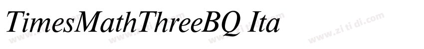 TimesMathThreeBQ Ita字体转换